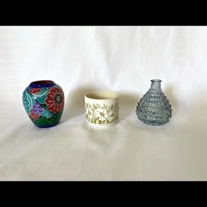 Small decorative vases